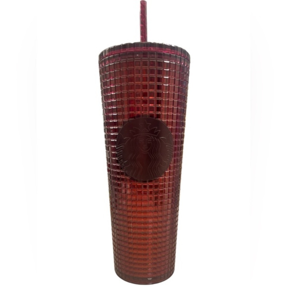 NEW! Starbucks Holiday 2020 Berry Plum Grid Disco Venti Tumbler- 24oz.